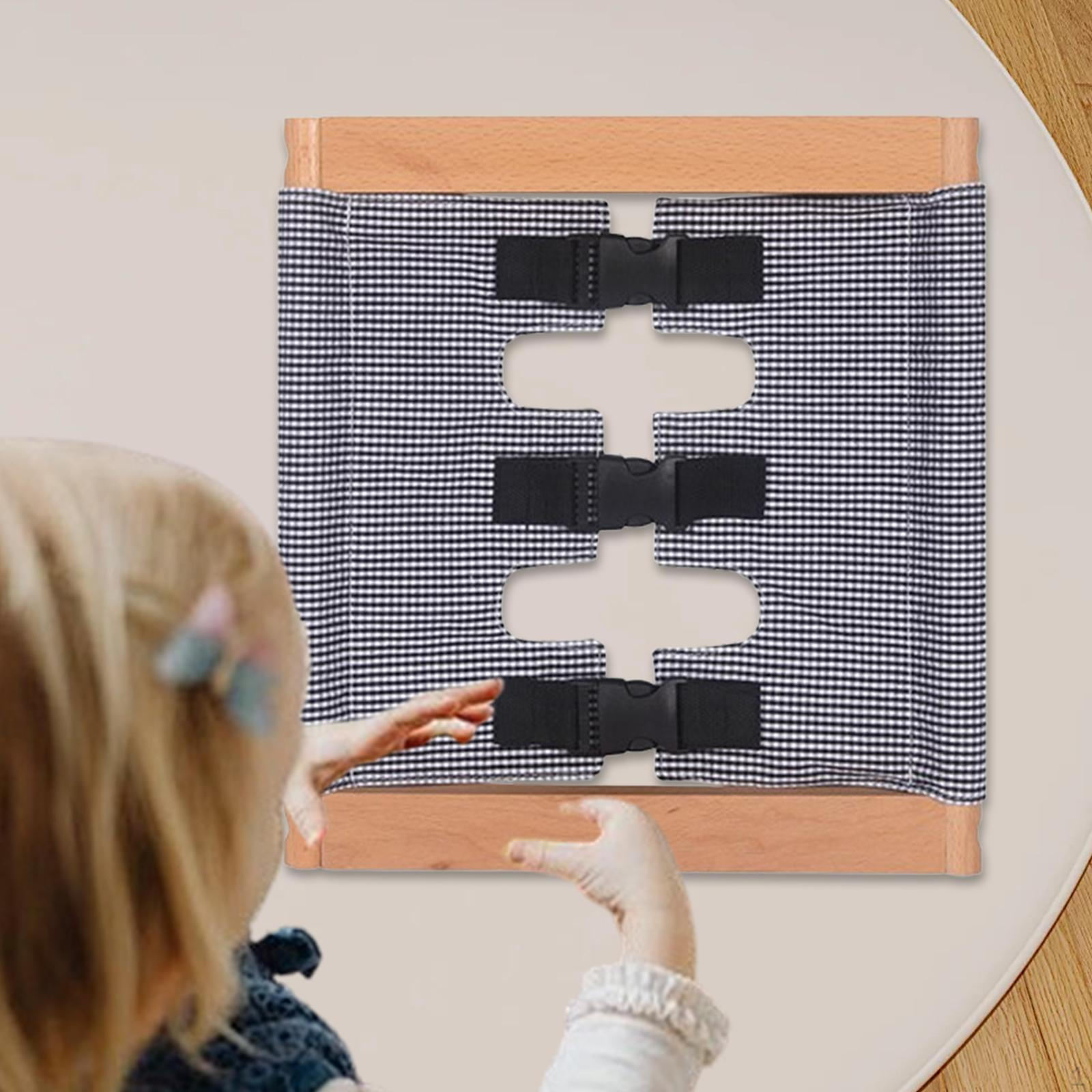 

Доска для переодевания для малышей, игрушка для раннего обучения, мобильная, сенсорная, для детей 2-8 лет Buckle