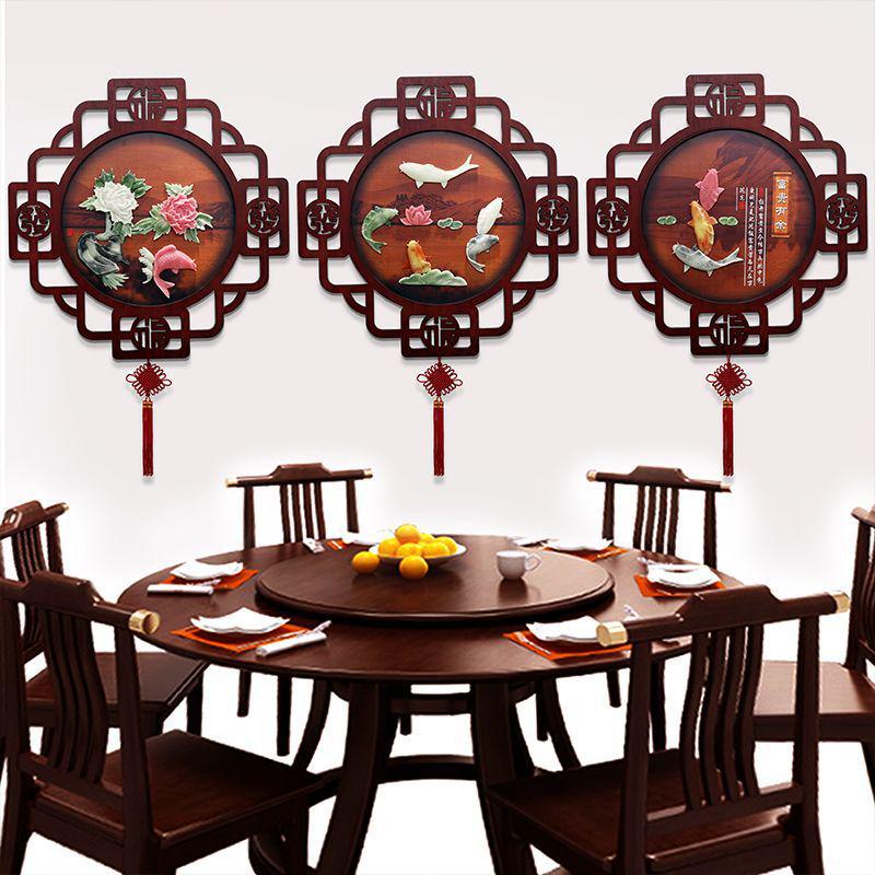 Chinese Style Decorative Wall Murals: Jade Carving Art for Living Room, Hallway & Restaurant