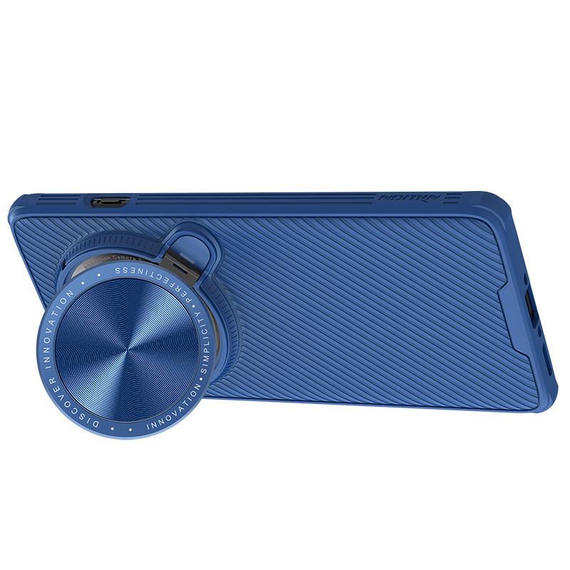 

Чехол-подставка для камеры Nillkin Flip Cover для Oppo Find X7 Ultra Phone Cases Flip-Style Защитная задняя крышка для объектива Find X7 Ultra синий