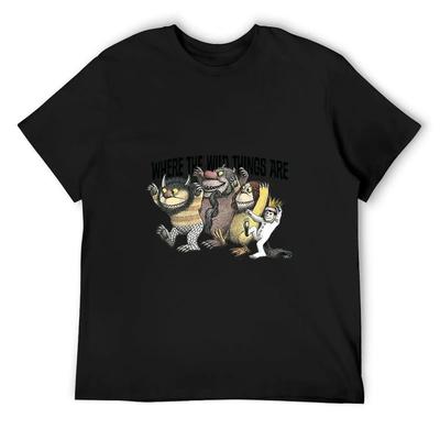 KDE JSOU DIVOCÍ A ZLOZVÍCI Tričko chlapecké zvířecí potisk grafické tričko vintage vlastní trička oversized trička pro muže grafické