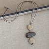 Retro Ethnic Style Geometric Wood Collarbone Necklace - Fashionable Light Luxury Design