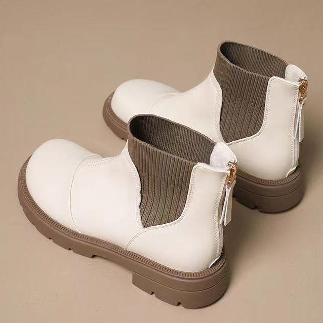 

Маленькие короткие сапоги Женские сапоги Флисовые утолщенные женские туфли Узкие сапоги Универсальные длинные сапоги 40