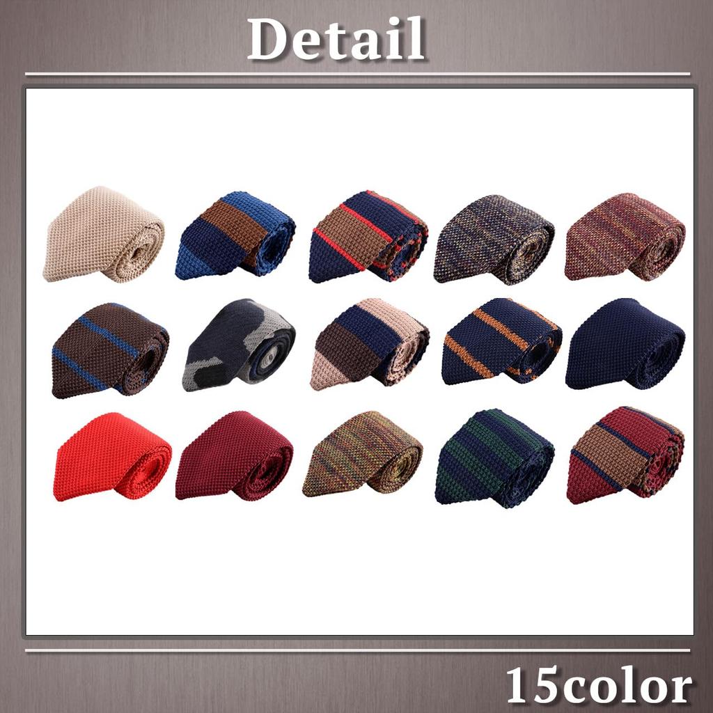 [One Limitation] Knit Tie, Business Casual, Simple, Suit, Commuting, School, Men's & Women's NK042(A13)