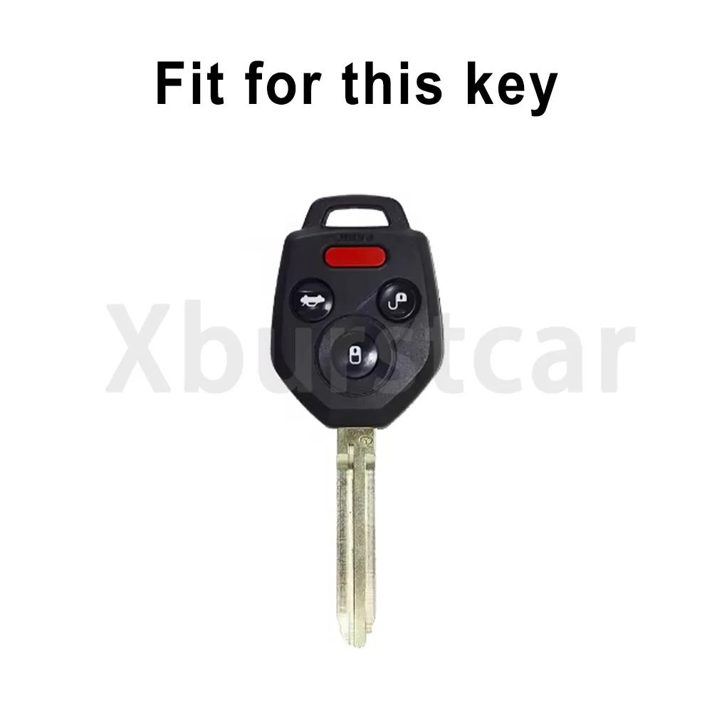 TPU Autoschlüsselhülle Abdeckung Schale Schlüsselanhänger Halter 4 Tasten Für Subaru Tribeca Forester WRX XV Outback Legacy Impreza Crosstrek
