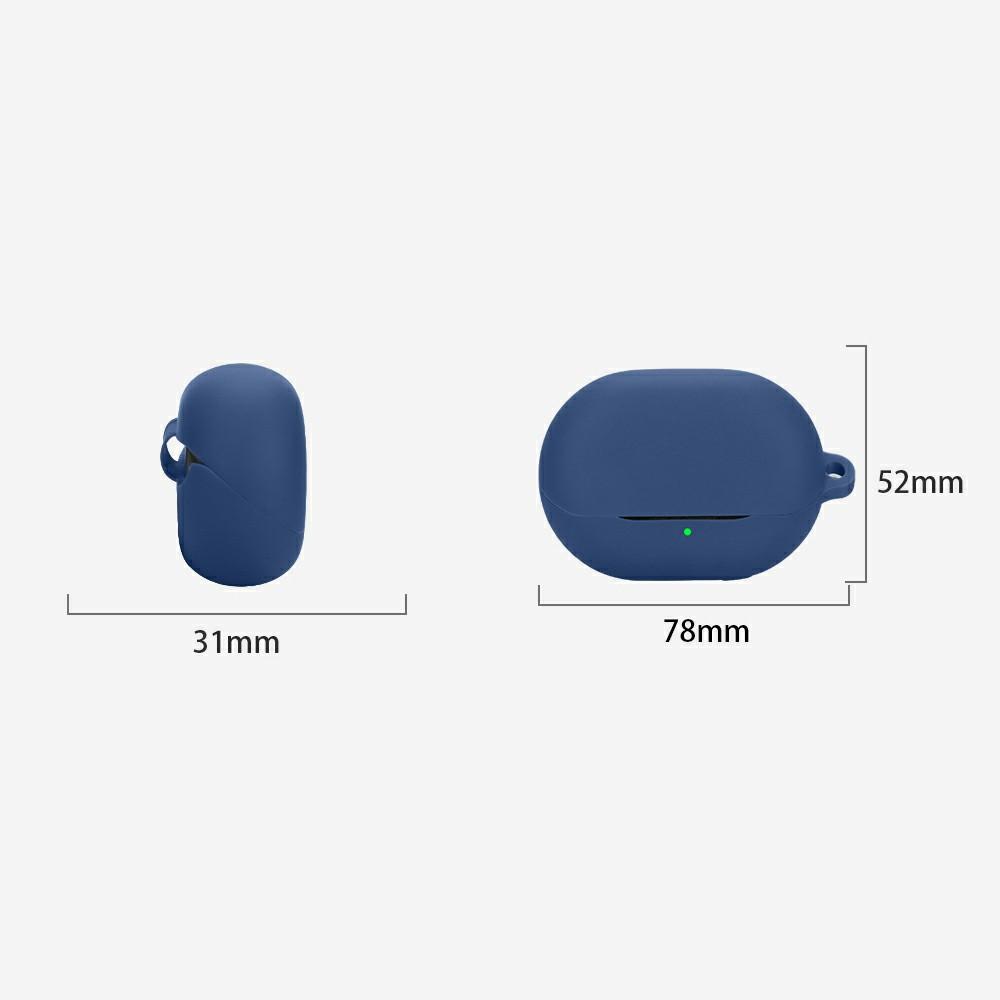 For SoundPEATS Air5 Pro Silicone Case with Anti Lost Buckle Bluetooth-Compatible Earphones Protective Cover