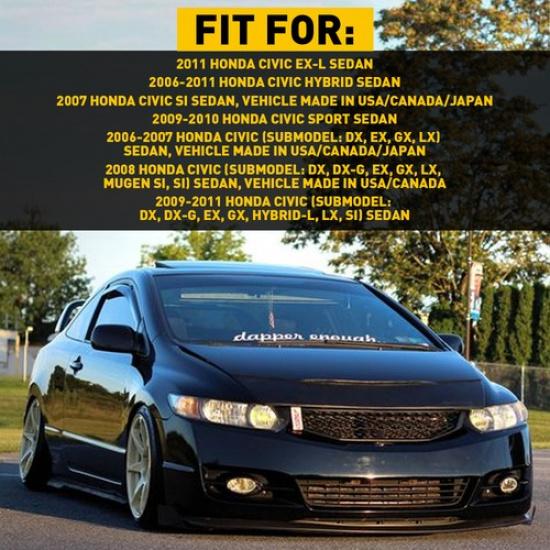 For Honda 06-11 Civic Sedan Bumper Bracket Front Left Spacer Right + 71193SNAA02