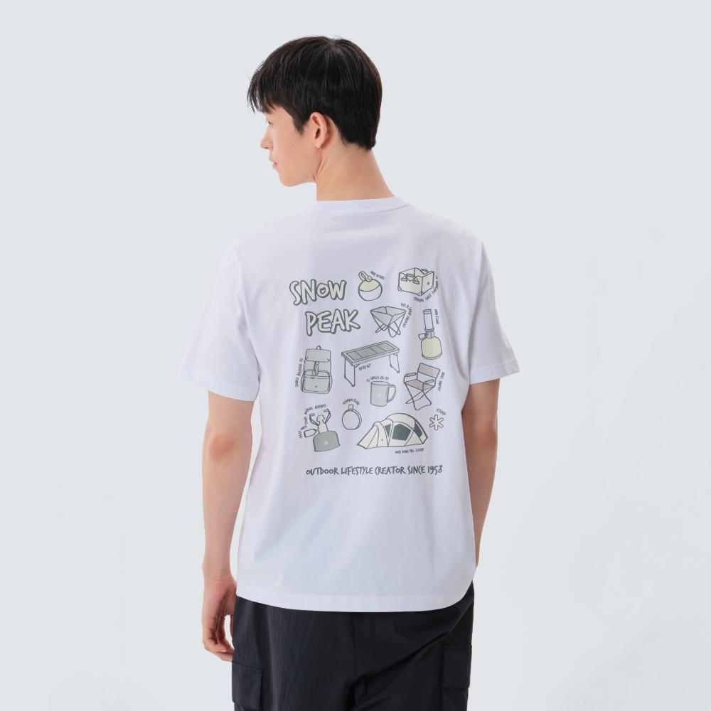 SNOWPEAK Aerocool Gear Short Sleeve T-shirt White (S25MMFTS78)
