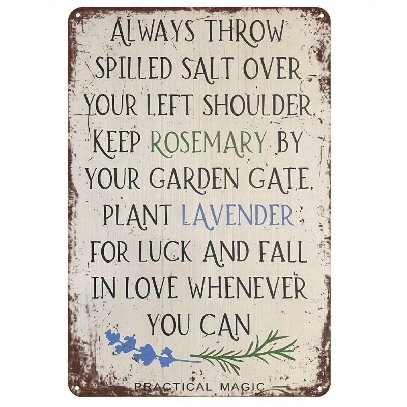 Vintage Metal Tin Wall Poster Sign 20x30cm