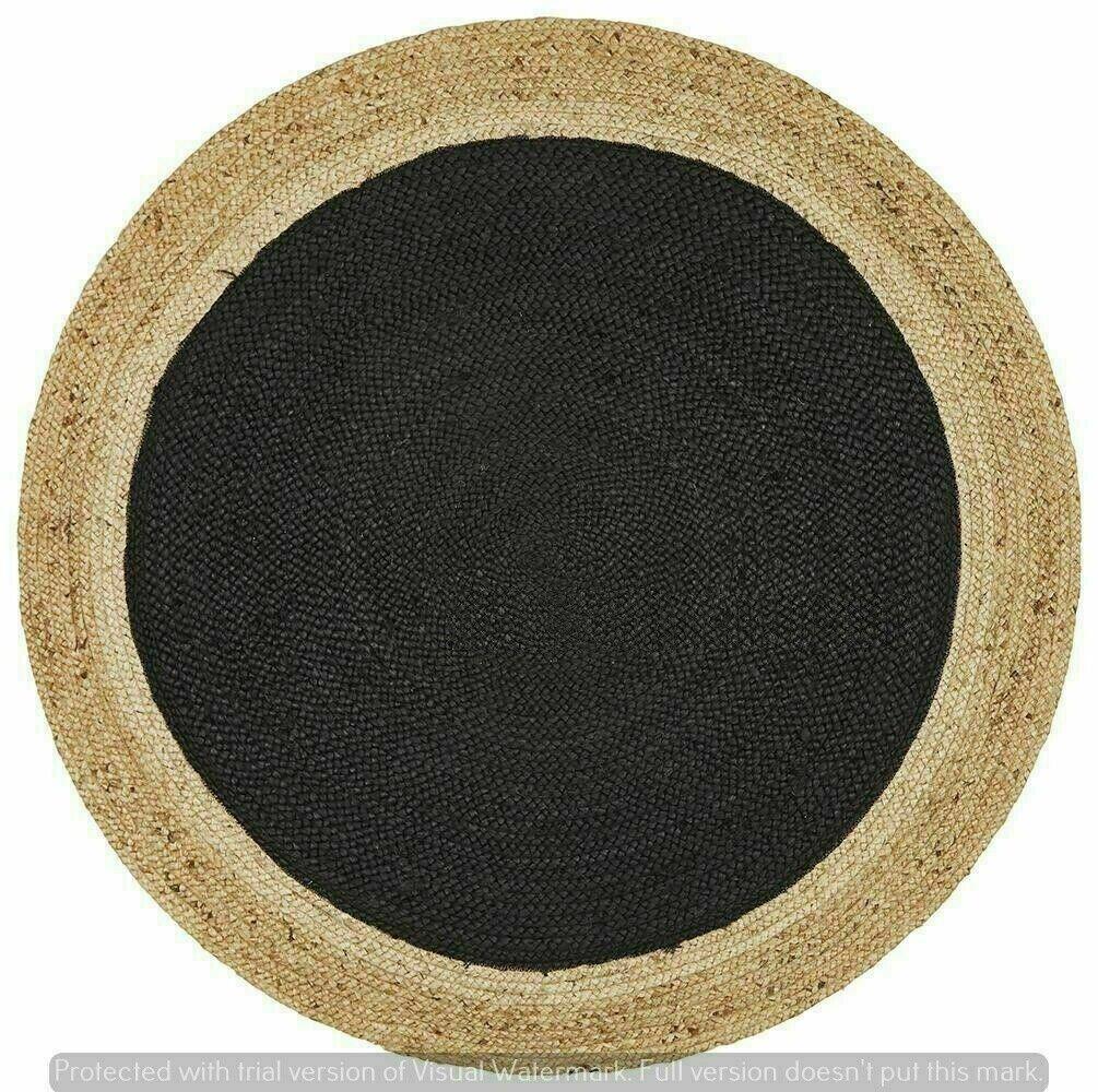 Natural Jute Round Rug Handmade Rug for Any Space Look Rustik Decor For Any Space Area