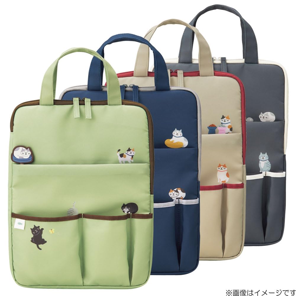 LIHIT LAB Nyan Scene Cat Bag-in-Bag Carrying Sleeve, Biscuit Beige, A2226-16