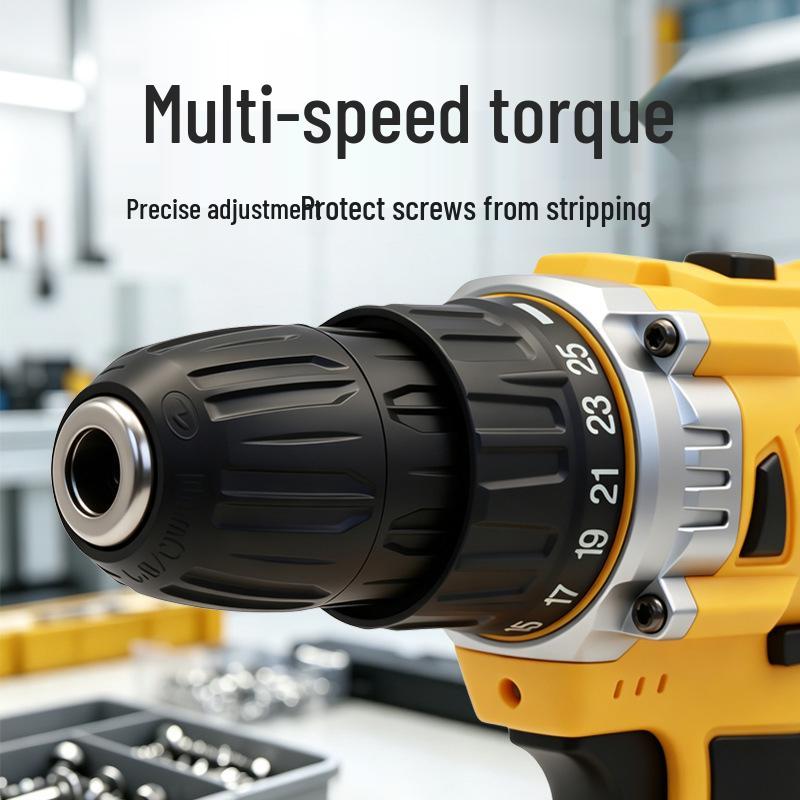 Double Speed Lithium Battery Hand Drill and Electric Screwdriver Set