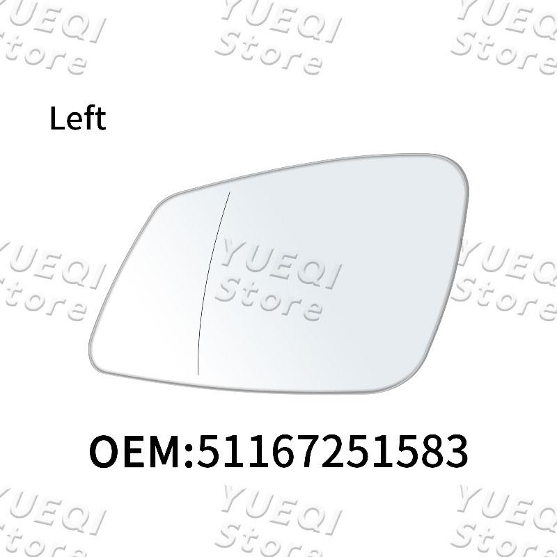 Dla BMW F01 F02 F07 F10 F11 F18 E60 Szkło lusterka bocznego lewe prawe podgrzewane szerokokątne 51167251584 51167251583