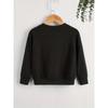 Girls' Round-Neck Hoodie | Golden Roses White Flowers Berries, Machine Washable, Spring and Autumn