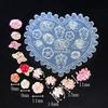 Set of 10 Silicone Nail Art Mold Embossing Patterns Nail Mould Decorations Jewelry Making Tool Handmade Ornament Molds
