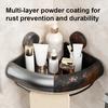 Shower Caddy No Drilling Space Aluminum Anti-Rust Storage Rack with Raised Rails Bathroom Corner Shelf
