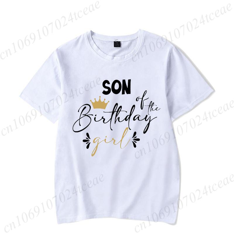 Personalized Family Birthday Group Outfits Party T-shirts Birthday Girl Matching Children Clothing T-shirts Set Family Tee Tops