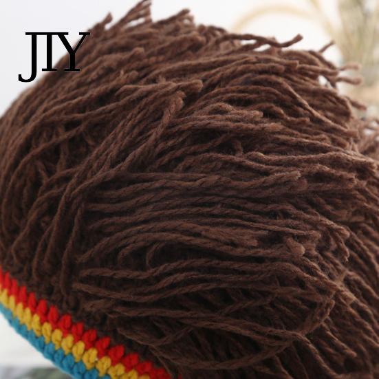 Unisex Dreads Kapuzenmütze Hip Hop Stil, Einteilige Perückenmütze Gestrickt für Jungen und Mädchen Street Dreadlocks Kappe, Musikfestival Hut für Partys Festivals Halloween