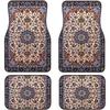 Car Floor Mats Set Of 4, Oriental Turkish Persian Carpet Front And Back Rug Mats Decorative Universal For Cars SUV Trucks Vans