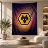 Decorative Tapestry,Wolverhampton Wanderers Football Printed Wall Art, Lightweight Wall Hanging For Bedroom Background