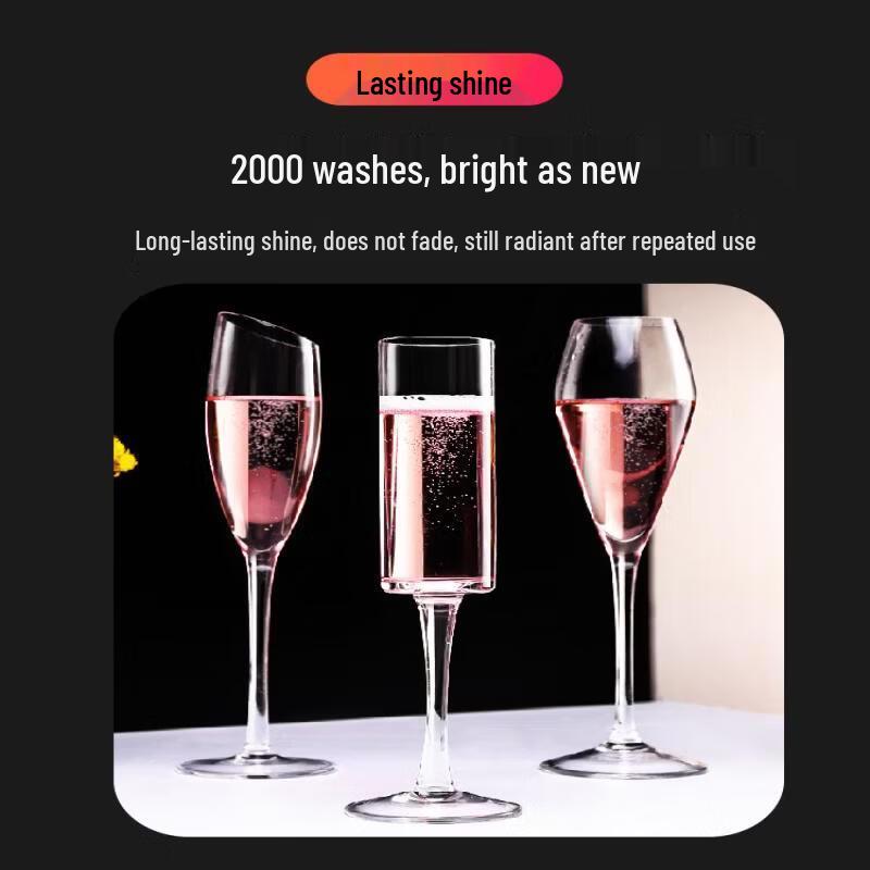 Elegant Crystal Champagne Flute Set