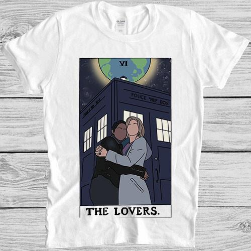 Thasmin The Lovers Tarot Card Doctor Who Meme Gift Unisex Top Tee T Shirt M1019 S