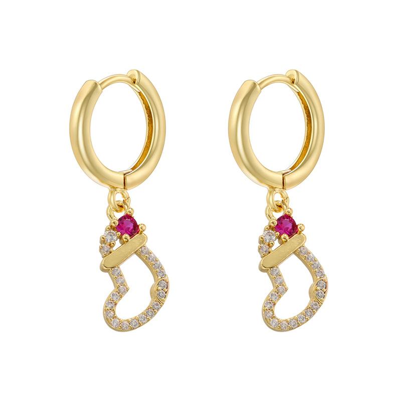 Sweet And Cute Christmas Element Earrings Ear Ring Wind Christmas Gloves Socks Earrings Women Ve1005-1009