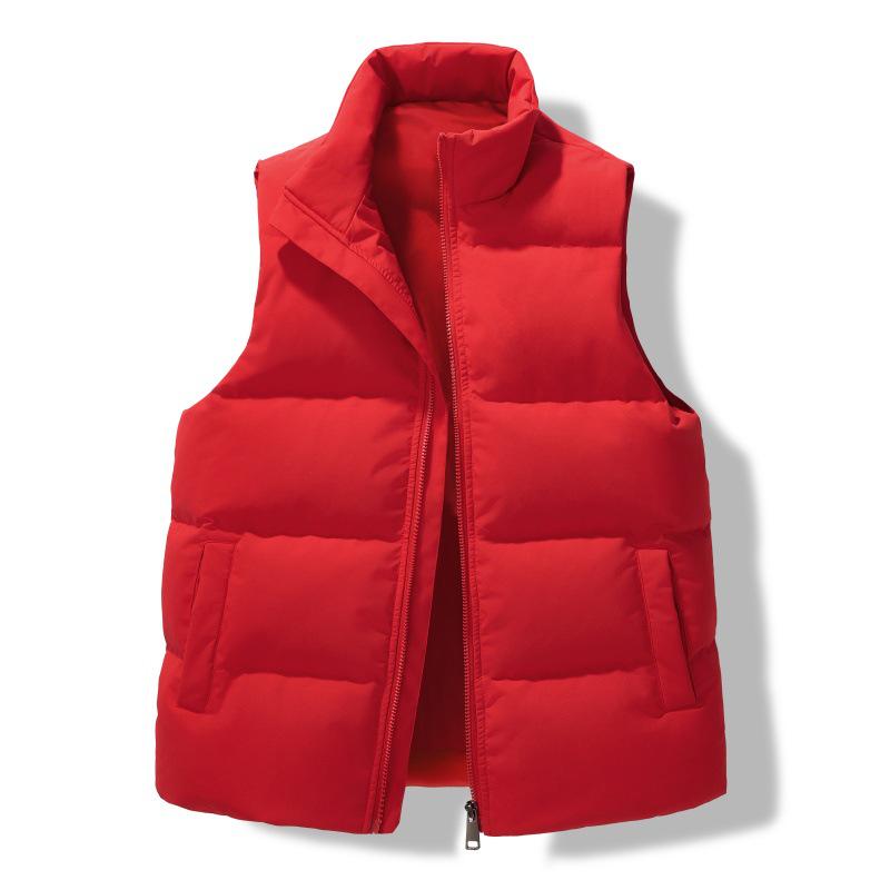 Custom Logo Team Winter Down Vest - Unisex, Warm, Versatile Sports Jacket 3XL красный