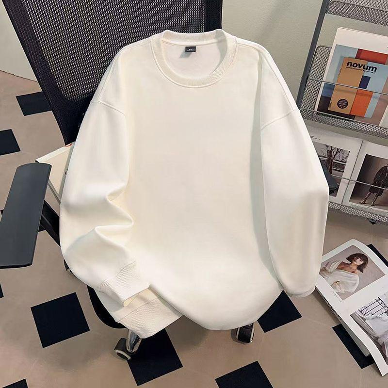 Unisex 450G Fleece Oversized Sweatshirt – Long Sleeve, Round Neck, Ideal for Autumn and Winter