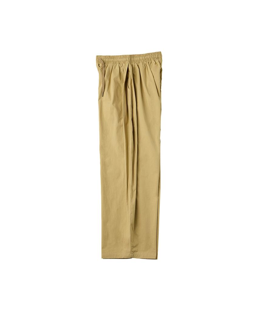 URBANAGE [2Pack] Balloon Fit Curved Pintuck Cotton Elastic Waist Pants_5Color (Type A)