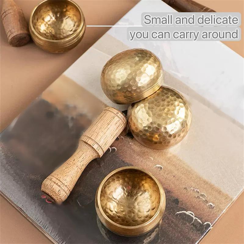 Traditional Tibetan Brass Singing Bowl; Handmade Instrument for Yoga and Meditation