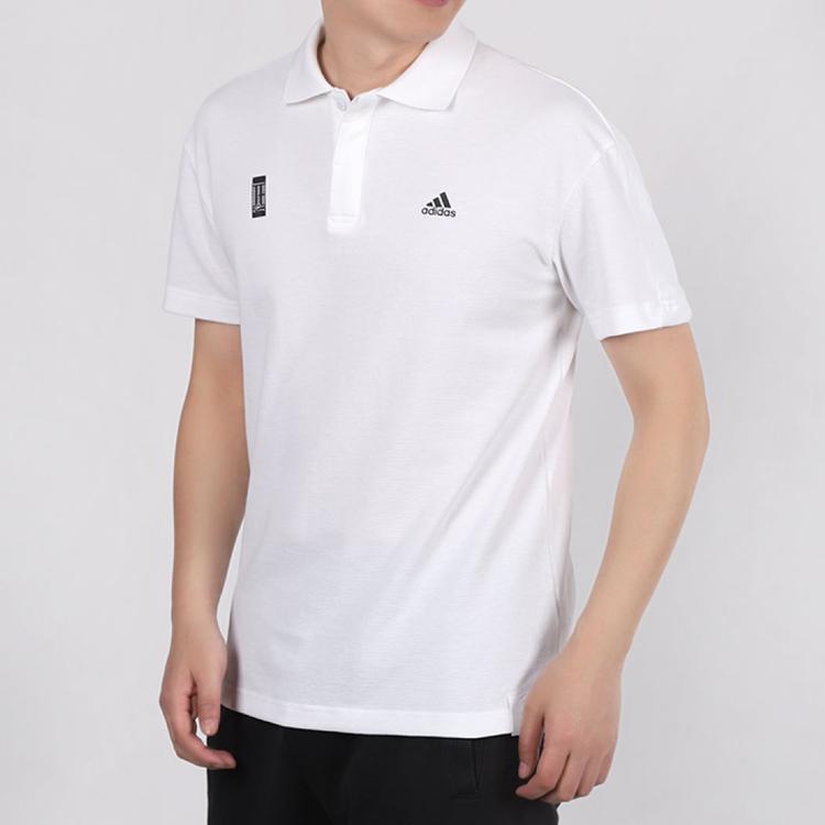 Adidas WJ Badge Short Sleeve Polo Shirt Men Tops White FT2755