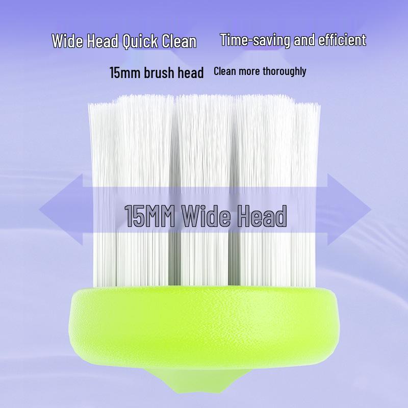 Kasha Advanced Soft Bristle Wide Head Toothbrush with Fine Bristles for Gum Care - Free Shipping
