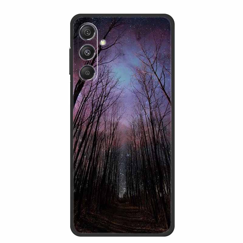 Phone Case For Samsung Galaxy A17 5G Soft TPU Silicone Cover For Samsung Galaxy A 17 Capa Bumper Cartoon Flowers Shell Protector