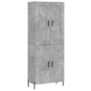 Highboard Concrete Grey 69.5 x 34 x 180 cm Particleboard