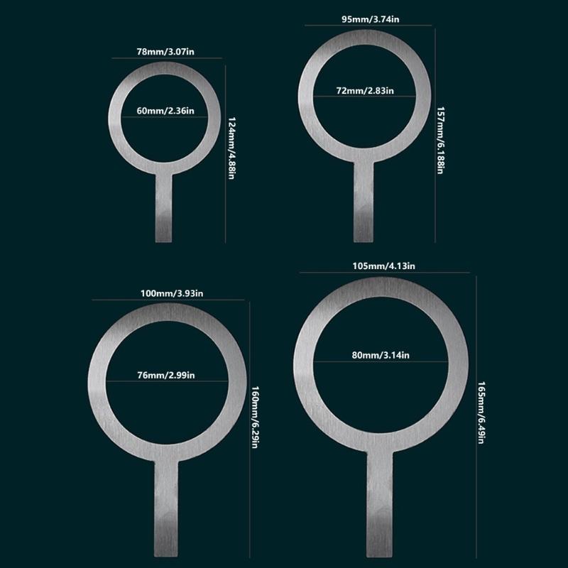 4PCS Stainless Steel Drink Rings Drinkware Rings Cup Rings Multifuntional Use Suitable for Milk Foams Coffee Creation
