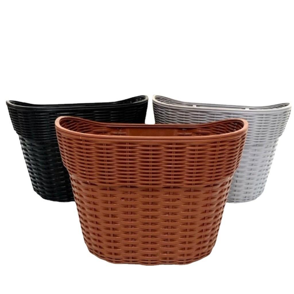 Bike Front Handlebar Basket Removable Vintage Style Convenient And Practical