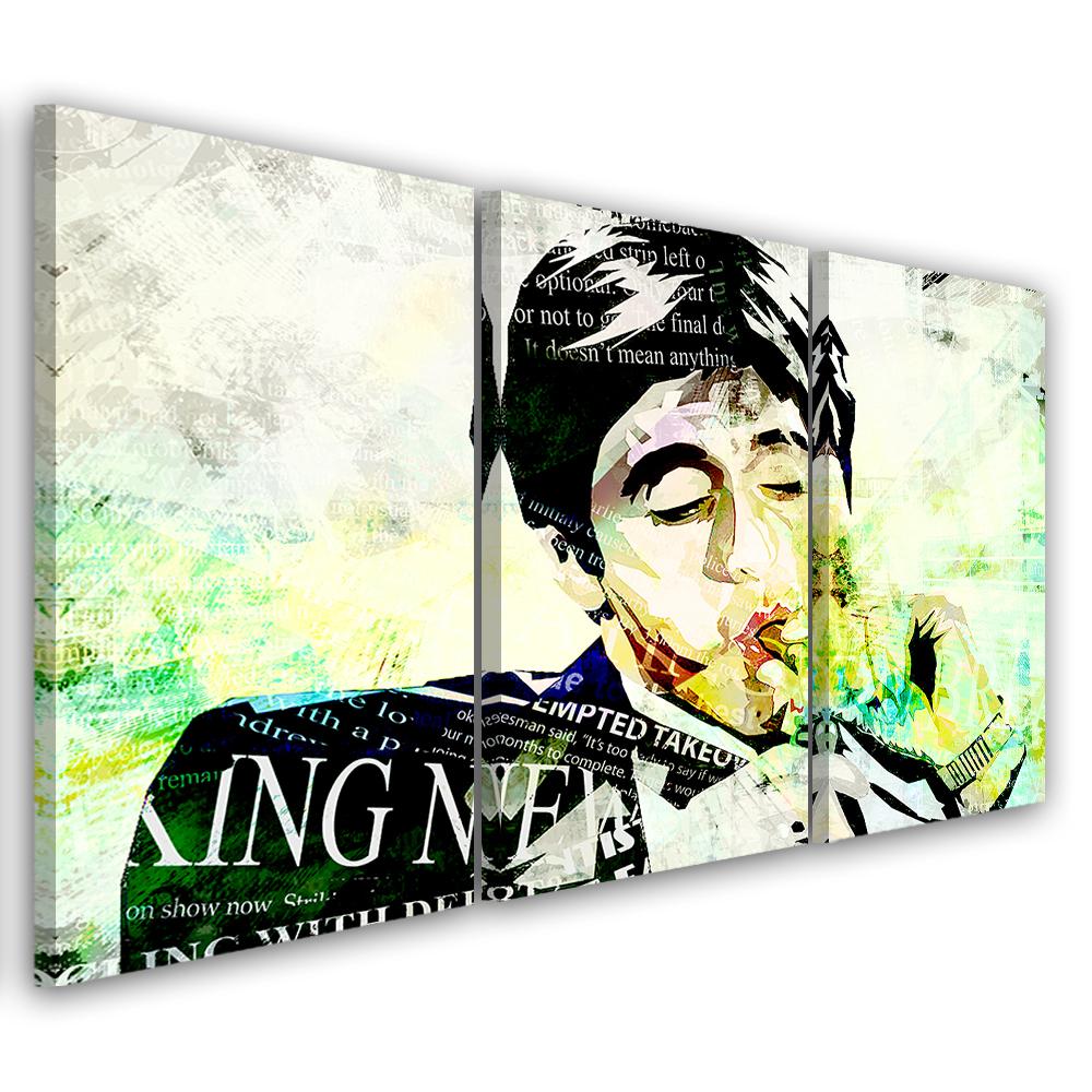 Quadro tre pezzi quadro su tela Al Pacino Attore