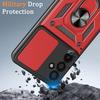 Coque Antichoc - BOOLING - pour Samsung Galaxy S26 Plus - avec Anneau et Protection Caméra - Rouge
