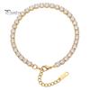 Sparkling Zircon Anklet 4mm Cubic Zirconia Classic Tennis Bracelet, Adjustable Rhinestone for Women, Hypoallergenic Dainty Ankle Bracelet Foot Jewelry