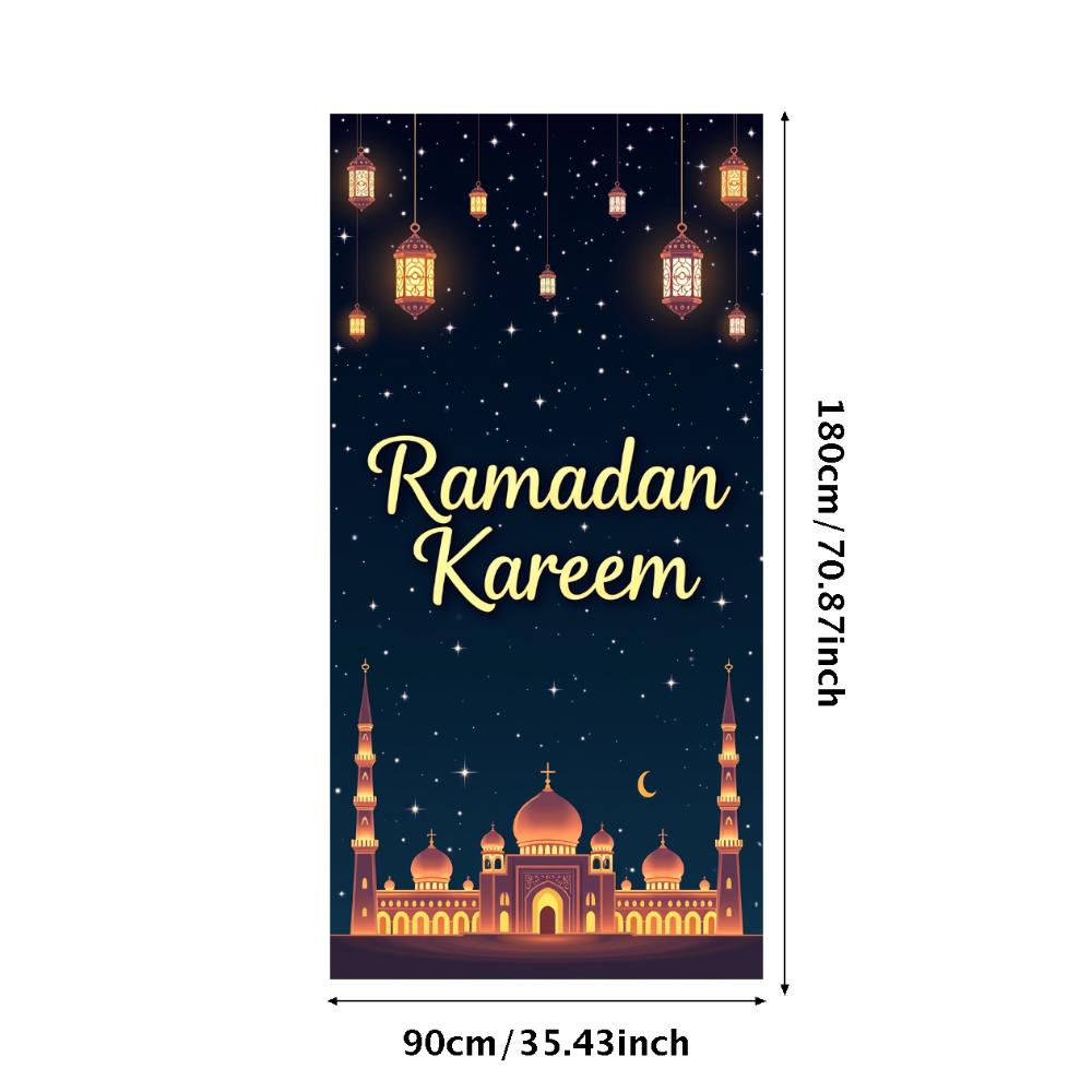 Bannière Ramadan Kareem Toile de fond Lanternes Lumières Décoratif Festival Fête Événement Célébration Graphique Décor Islamique Arrière-plan