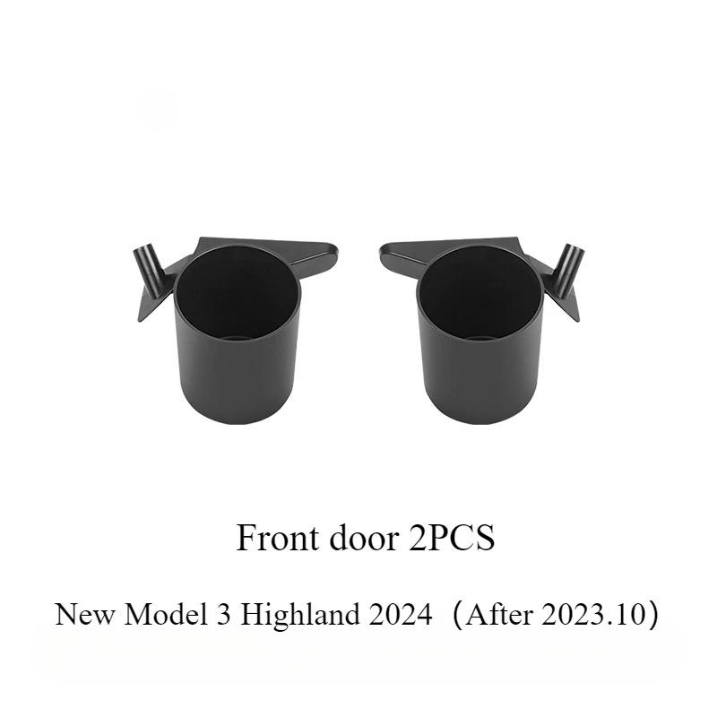 For Tesla Model 3 Y -2024 Model 3 Highland Car Door Cup Holder Special Door Cup Storage Box Rack Car Interior Accessories