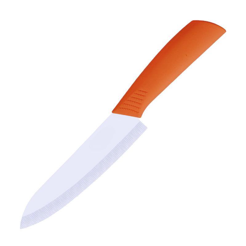 Multi-color Ceramic Fruit Knife for Kitchen 6 Inch Chef Knife with Sheath Utility Slicing Cooking Tool for Vegetable Rustproof Zircon