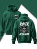 Sport Oversized Hoodie For Men, Retro Gentleman Skull With Hat German Slogan Front And Back Design, Hip Hop Casual Daily Outfit
