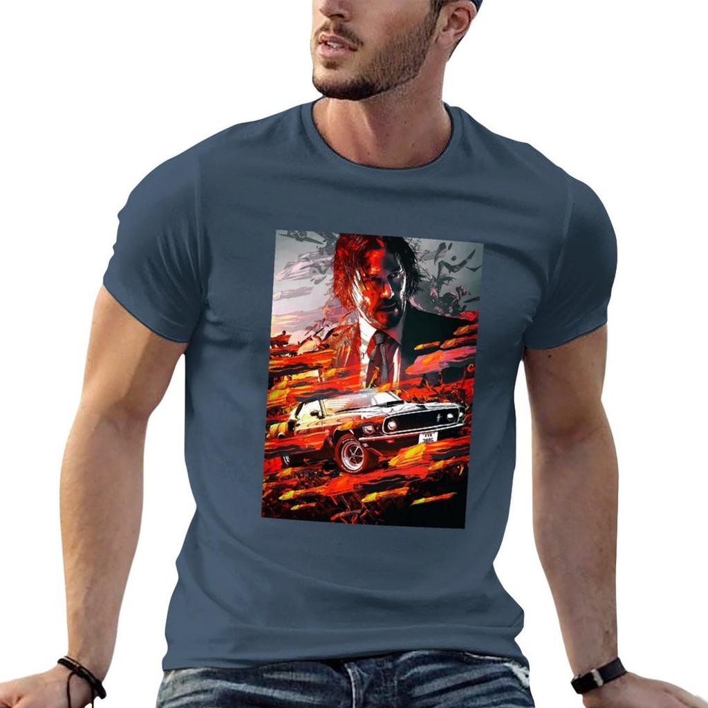 John Wick Ultimatum T-Shirt Weiches Stretch-Oberteil mit kurzen Ärmeln