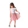 Girls' Summer Dress – European and American Style, Knitted with Sequin Embroidery