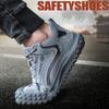 Zapatos de Seguridad para Hombre para Trabajo Indestructibles Resistentes al Desgaste Zapatillas de Trabajo Plantilla de Kevlar Puntera de Acero Protectora Botas de Seguridad