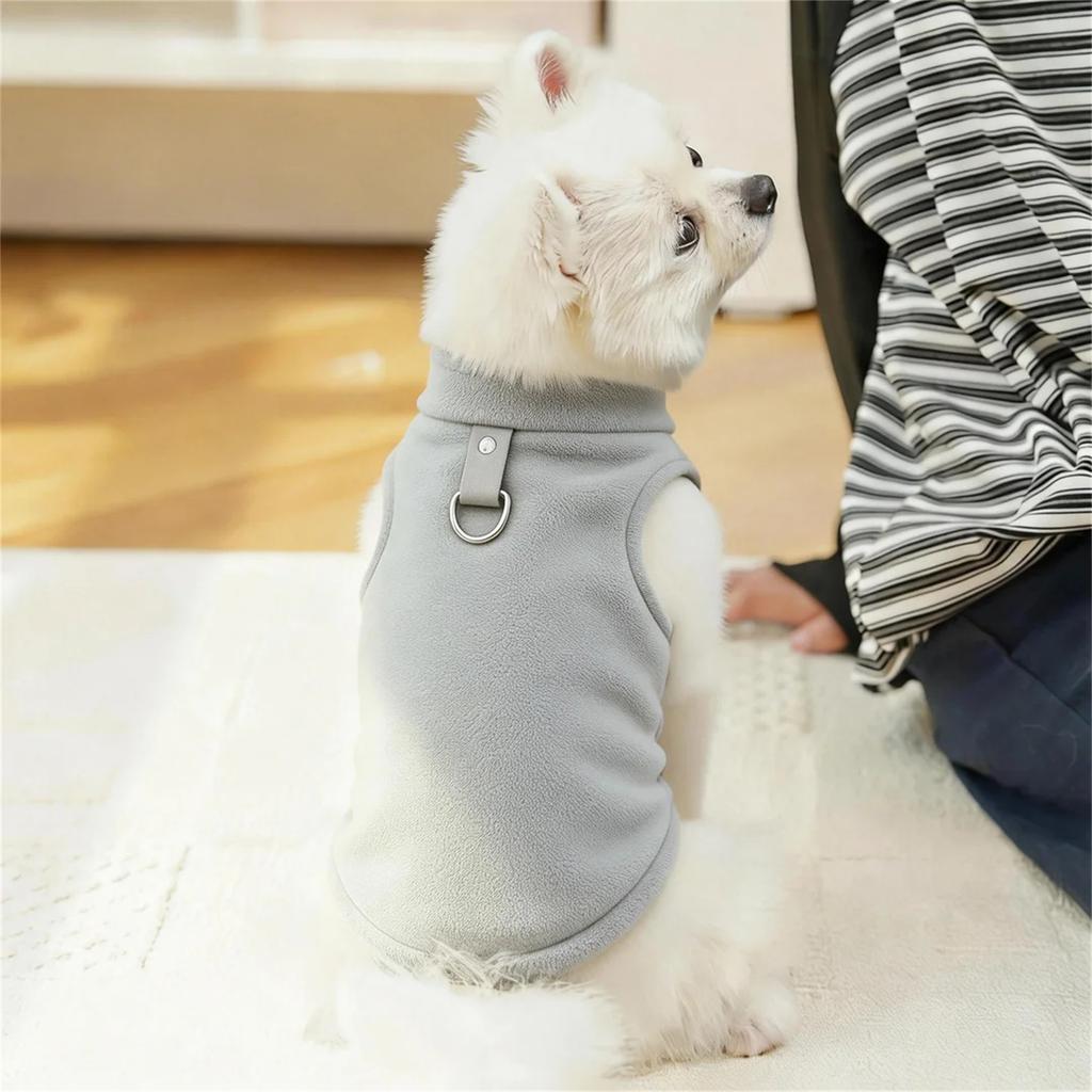 Pet Clothing Winter Fleece Plaid Vest
