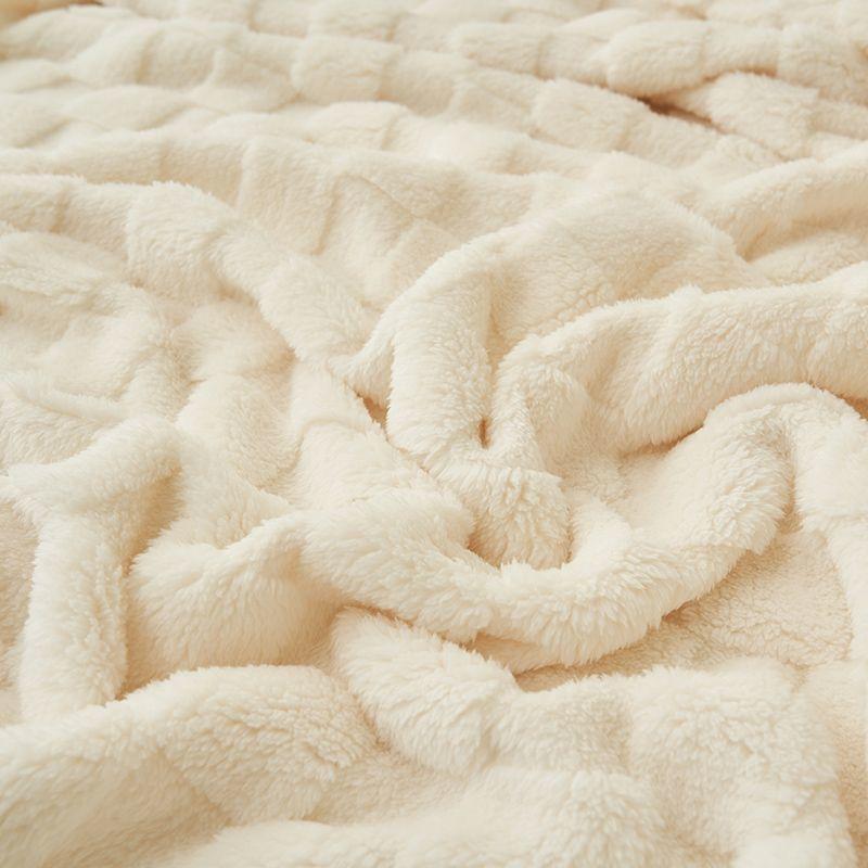 Class A Milk Fleece Blanket Office Nap Blanket Small Blanket Sofa Throw Flannel Waffle Weave Lightweight Air-Conditioning Blanket