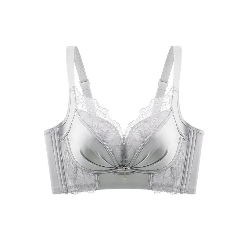 Satinspitze Push-Up-BH: Kabellose, formende Unterwäsche mit verstellbarer Passform für kleine Oberweiten