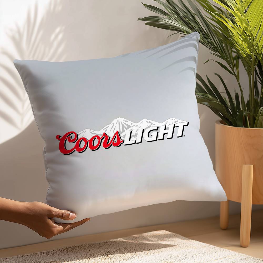 Beer C-Coors Pillow Case Plush Fabric Soft  Pillowcase Double Sided Print Cushion Cover Household Gifts